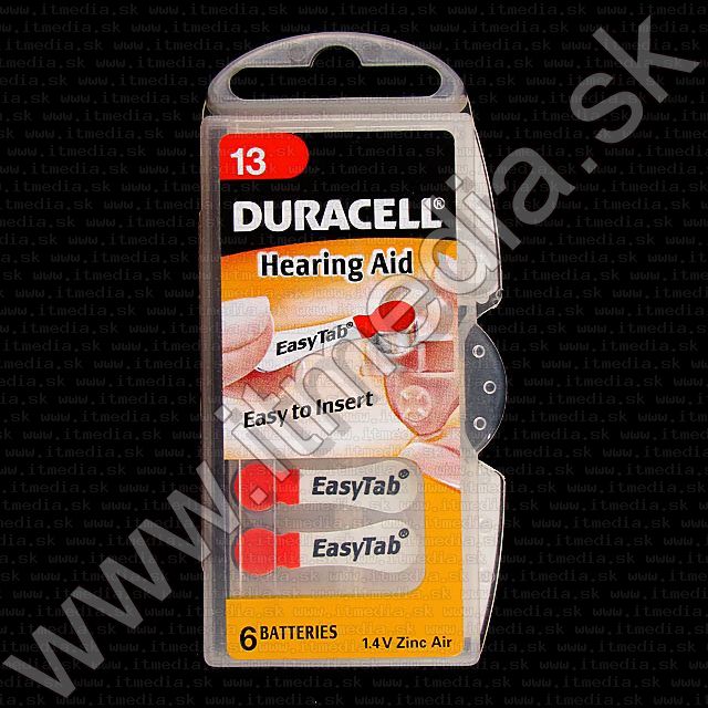 Image of Duracell battery PACK (6-set) No. 13 (DA13N6) (IT1440)